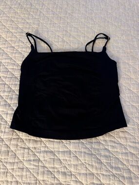 Anthropologie Black Double-Strap Camisole